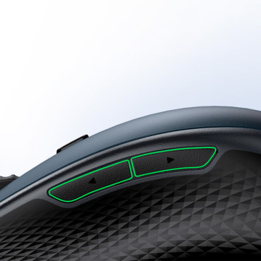 Ergonomisk trådlös musmus för MU101 Bluetooth 2.4 GHz Blue