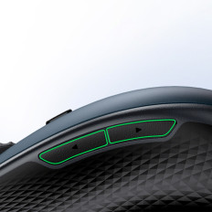 Ergonomisk trådlös musmus för MU101 Bluetooth 2.4 GHz Blue