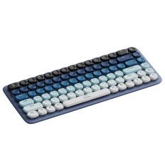 Clavier sans fil avec rétroéclairage KU101 Bluetooth USB-C bleu