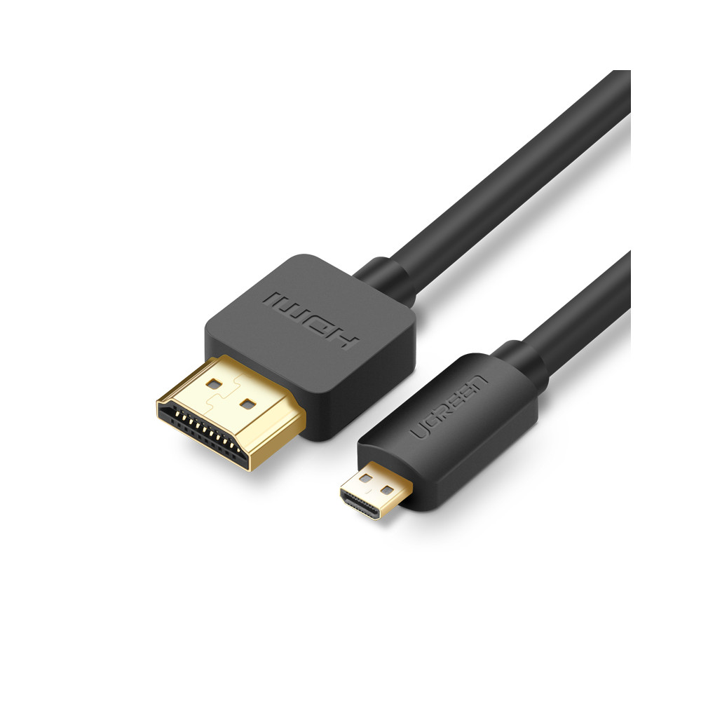 Kabelių garso kabelis Vaizdo mikrohdmi - HDMI 2.0 1m juoda