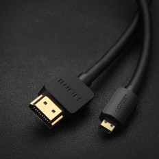 Káblové audio kábel Video MicroHDMI - HDMI 2.0 1M ČIERNY