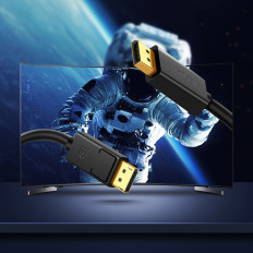 Kábel DisplayPort 4K 30Hz 5m fekete kábel