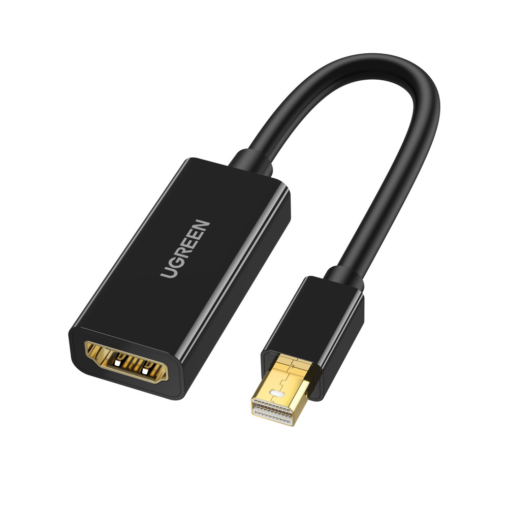 Adaptera adaptera kabelis Mini DP DisplayPort - HDMI 4K melns