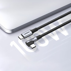 Kabelinė kampo laido USB-C 580MB / s 2m juoda gardos