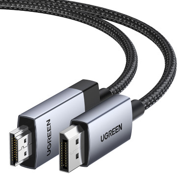 Kabelio DisplayPort Cable - HDMI 4K 60Hz 1m pilka