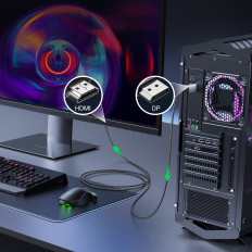 Kabel kabela zaslona - HDMI 4K 60Hz u 1m sivoj boji