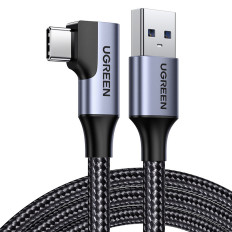 Câble d'angle USB de câble - USB-C 5GB / S 3A 1M Noir