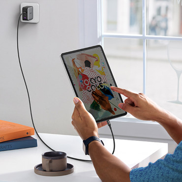 Kabel USB-C 100W 5A PD 480 Mbps 2M Black Cable