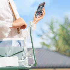 Kaapeli USB-C 100W 5A PD 480Mbps-kaapeli 1.5m Valkoinen