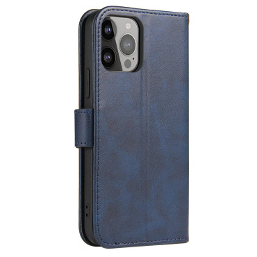 Case Case met flap en portemonnee voor Samsung S24 Ultra Magnet Case Blue