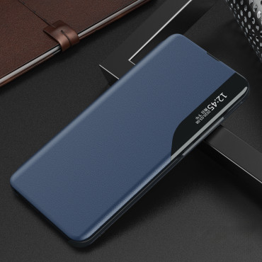 Tapauskansi Samsung S24 +: lle, jossa läppä ja Eco nahka View Blue