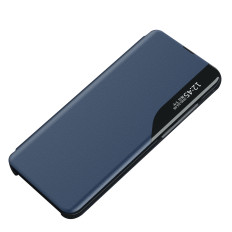 Case Cover for Samsung S24 Ultra Ultra a fedéllel és az alap Eco Bőr View Blue