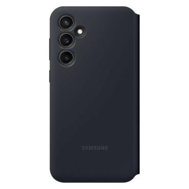 Coque originale pour Samsung Galaxy S23 Fe Pocket pour Vue intelligente Portefeuille Noir Noir