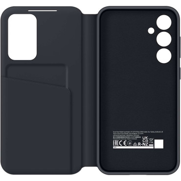 Coque originale pour Samsung Galaxy S23 Fe Pocket pour Vue intelligente Portefeuille Noir Noir