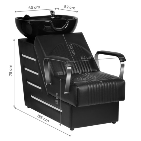 GABBIANO BLACK ORLEAN Haarwascheinheit