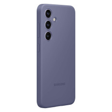 Caso original caso de silicone para Samsung Galaxy S24 caso de silicone roxo