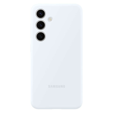 Originele case siliconen cover voor Samsung Galaxy S24 Siliconen Case White