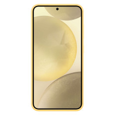 Original Case Silikonabdeckung für Samsung Galaxy S24 Silikongehäuse gelb