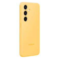 Originele case siliconen cover voor Samsung Galaxy S24 siliconen behuizing geel