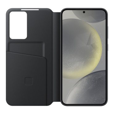 Caso original caso para Samsung Galaxy S24 bolso para carteira de cartão inteligente preto