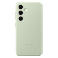 Originele Case Cover voor Samsung Galaxy S24 Pocket voor Smart View Light Green Wallet