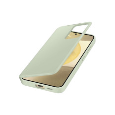 ORIGINALE Taske Cover til Samsung Galaxy S24 Pocket til Smart View Light Green Wallet