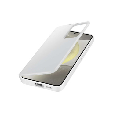 Originele case cover voor Samsung Galaxy S24 Pocket voor Smart Bekijk portemonnee wit