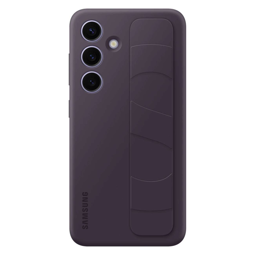 Original Case Case for Samsung Galaxy S24 med håndtak og Stand Stående Grip Case Darkwiolet