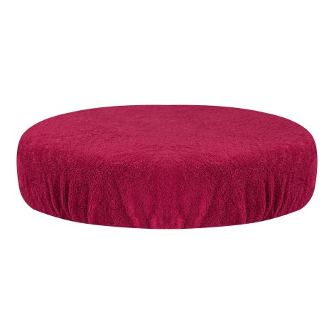 Funda de rizo para taburete color fucsia