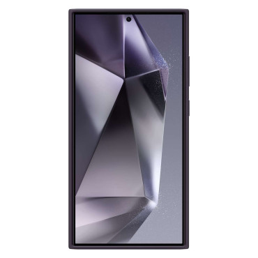 Original Case Silikon Deksel til Samsung Galaxy S24 Ultra Silikon Case Dark Blofiolet