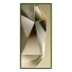 Originalus atvejis silikono dėklas Samsung Galaxy S24 Ultra silikono atveju šviesiai žalia