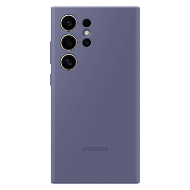 Αρχικό κάλυμμα σιλικόνης θήκης για το Samsung Galaxy S24 Ultra Silicone Case Purple