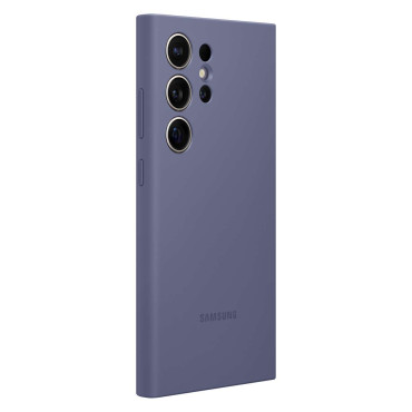Αρχικό κάλυμμα σιλικόνης θήκης για το Samsung Galaxy S24 Ultra Silicone Case Purple