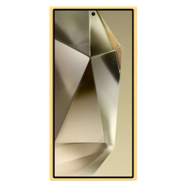 Custodia in silicone originale per Samsung Galaxy S24 Ultra Silicone Case Yellow