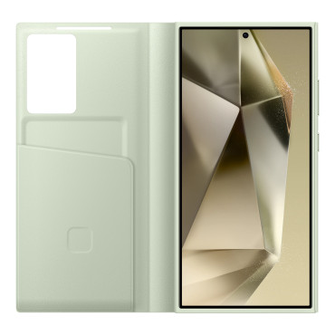 Alkuperäinen tapaus Samsung Galaxy S24 Ultra Smart Pocket Smart Wallet Light Groat