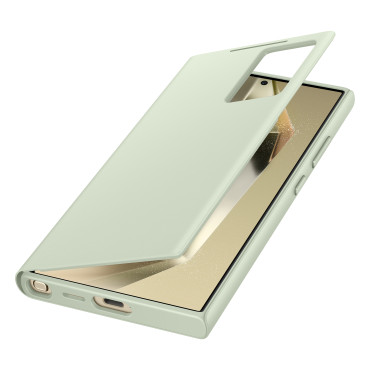 Alkuperäinen tapaus Samsung Galaxy S24 Ultra Smart Pocket Smart Wallet Light Groat