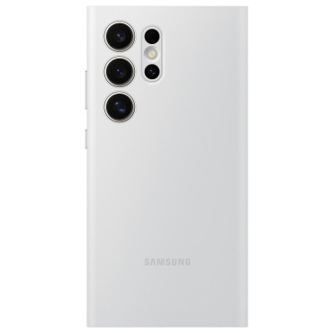 Caso original capa para Samsung Galaxy S24 Ultra Bolso para Cartão Inteligente Wallet Branco