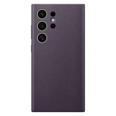 Eredeti eset a Samsung Galaxy S24 ultra vegán bőr tok GP-FPS928HCAVW DARKFORIOLET