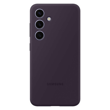 Original Case Silikon Skal för Samsung Galaxy S24 + Silikonväska Mörk Blofiolet