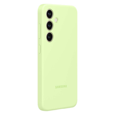 Original Case Silicone Cover for Samsung Galaxy S24 + Silicone Case Light Green