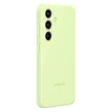 Eredeti esetben szilikon borító a Samsung Galaxy S24 + szilikon tok világos zöld