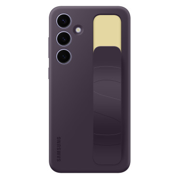 Originele case cover voor Samsung Galaxy S24 + met handvat en stand-staande grip geval Darkwiolet