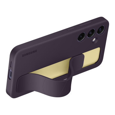 Original Case Cover för Samsung Galaxy S24 + med handtag och stående greppväska Darkwiolet