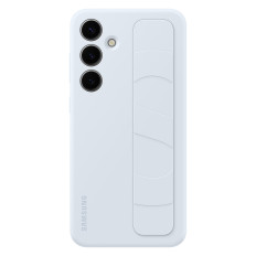 Caso original Cobertura para Samsung Galaxy S24 + com alça e suporte de preensão de pé azul azul