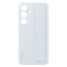 Caso original Cobertura para Samsung Galaxy S24 + com alça e suporte de preensão de pé azul azul