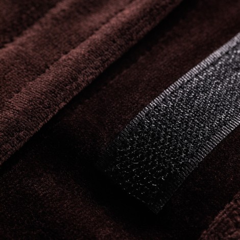 COSMETIC BAND VELOUR BROWN — nærbillede af overflade