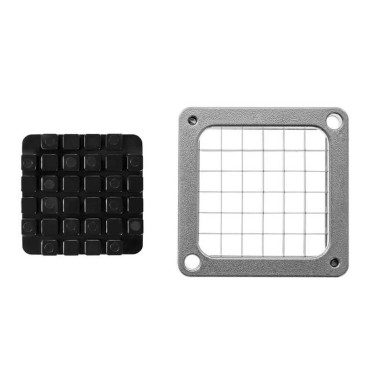 Faca de lâmina com um cortador de pragree para batatas fritas batatas fritas 13x13mm