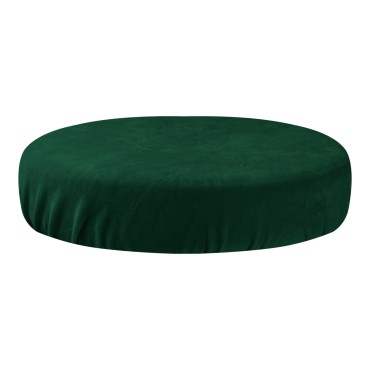 Housse de Tabouret Velours Vert Bouteille