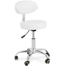 Silla y silla cosmética para masajes SPA 350 en blanco - Set