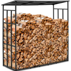 Stand for Firewood Outdoor Covered 190 x 76 x 186 cm